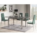 Стол обеденный SIGNAL GD017 черный/хром 110-170/74